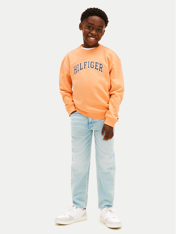 Tommy Hilfiger Tommy Hilfiger Суитшърт KB0KB10404 Оранжев Regular Fit