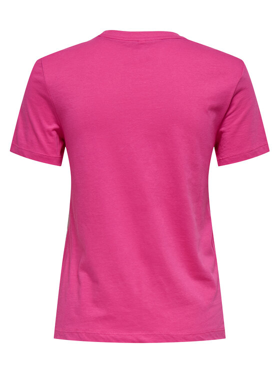 ONLY ONLY Тишърт Fun Life 15349901 Розов Regular Fit