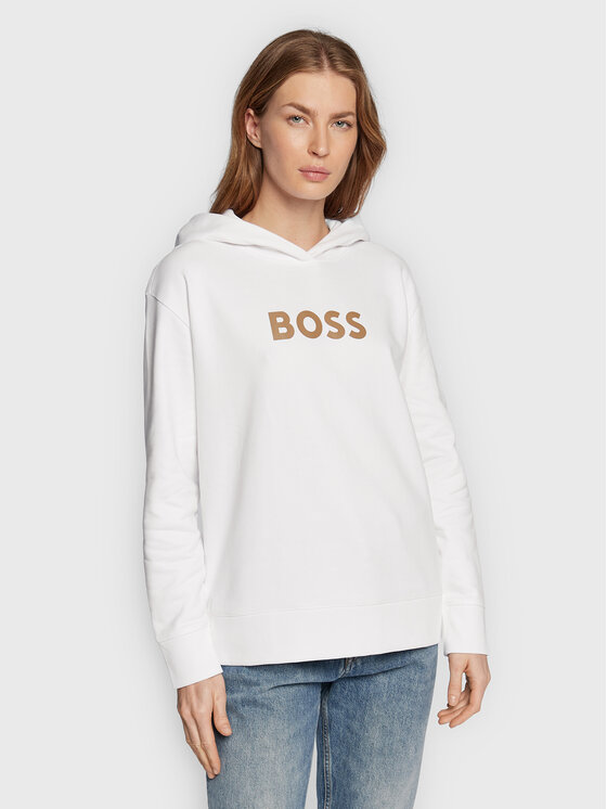Felpa C_Edelight_1 50468367 Bianco Relaxed Fit
