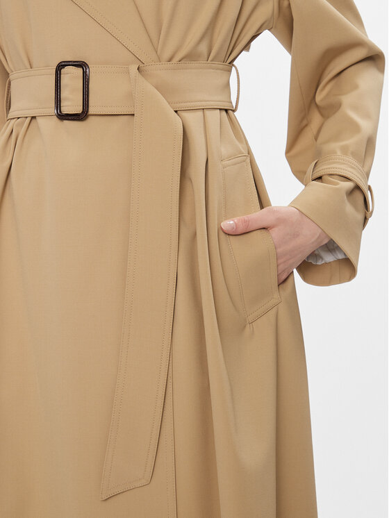 Weekend Max Mara Weekend Max Mara Cappotto di lana Giostra 2415021051 Beige Regular Fit