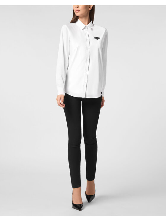 PHILIPP PLEIN PHILIPP PLEIN Košeľa 9383 Biela Fitted Fit