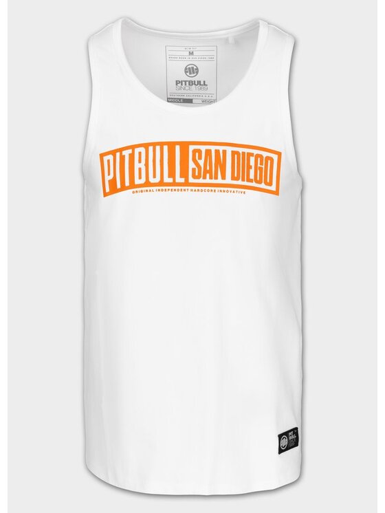 PITBULL PITBULL Tank top EIGHTY NINE DOG Biały Regular Fit