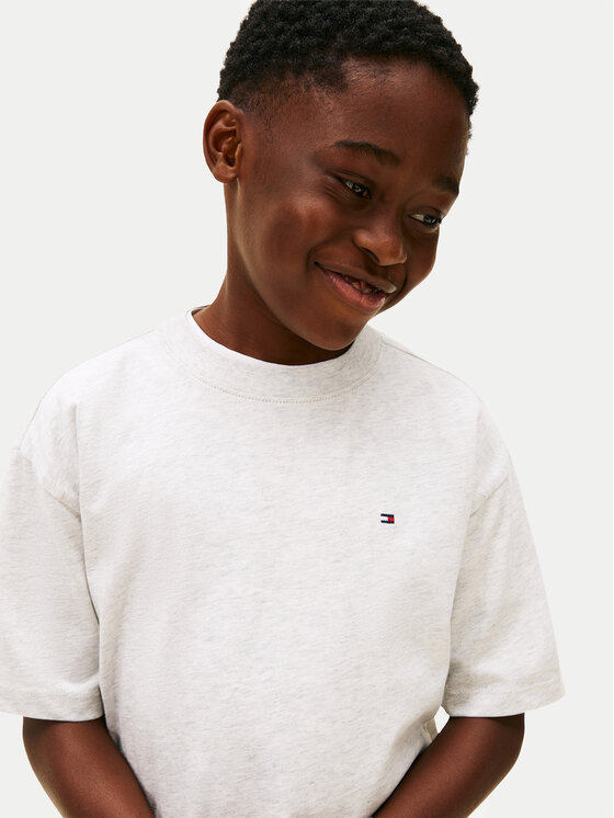 Tommy Hilfiger Tommy Hilfiger Tricou Essential Archive KB0KB09646 Gri Regular Fit
