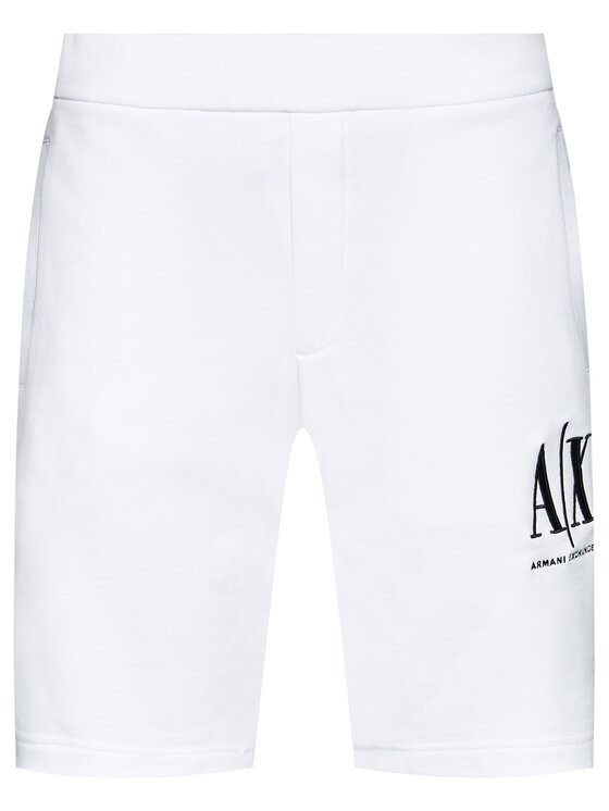 Armani Exchange Armani Exchange Pantaloncini sportivi 8NZSPA ZJ1ZZ 1100 Bianco Regular Fit