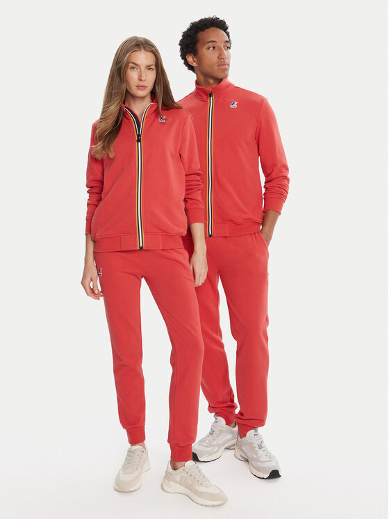 K-Way K-Way Pulóver Augur K41225W Piros Regular Fit