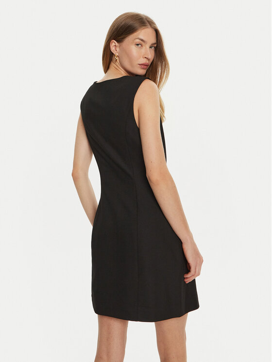Guess Guess Kokteilinė suknelė Doris W4BK11 WGIF2 Juoda Slim Fit