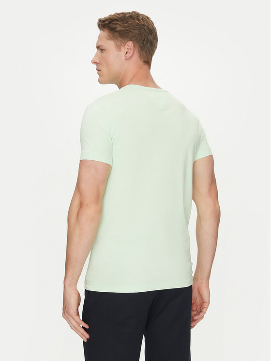 Tommy Hilfiger Tommy Hilfiger Футболка MW0MW10800 Зелений Slim Fit