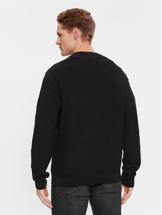 HUGO Hugo Sweater Sonderson 50500007 Fekete Regular Fit