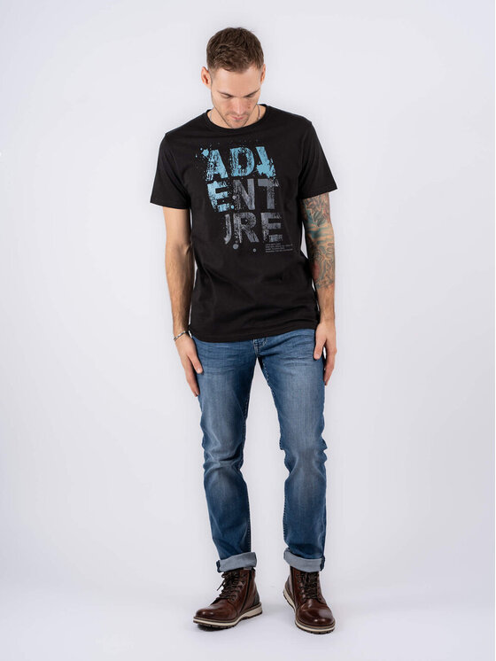 Marcus Marcus T-shirt Willow Nero Regular Fit