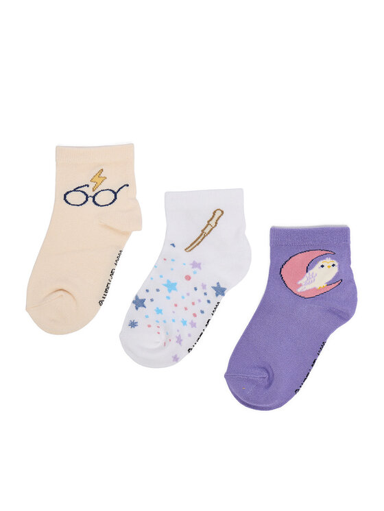 Harry Potter Șosete lungi CEO-ACCCS-AW25-301WBHP(3-PACK) Bej