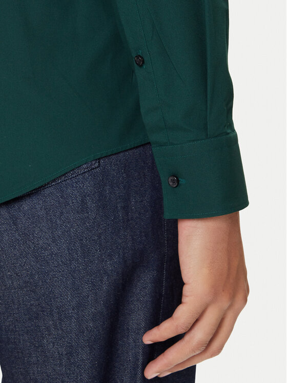 HUGO HUGO Krekls Kenno 50289499 Zaļš Slim Fit