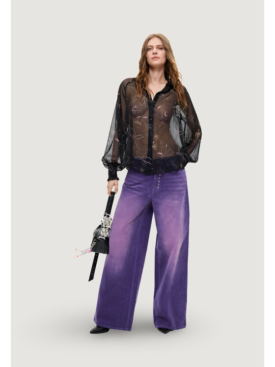 Desigual Desigual Pantaloni chino PANT_REF_PORLY Viola Casual Fit