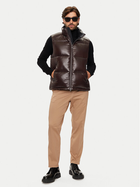 Save The Duck Save The Duck Weste D81382U LUCK19 Braun Regular Fit