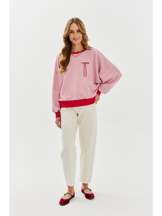 NAOKO NAOKO Mikina Girlytude Růžová Regular Fit