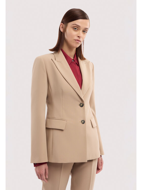 Trussardi Trussardi Marynarka Q960A000426N012 Kremowy Regular Fit
