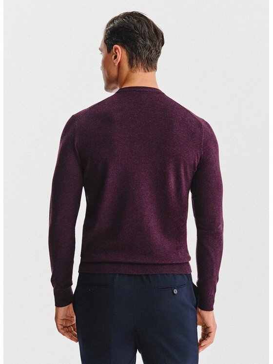 Pako Lorente Pako Lorente Sweter P25WN-2X-033 Fioletowy Classic Fit