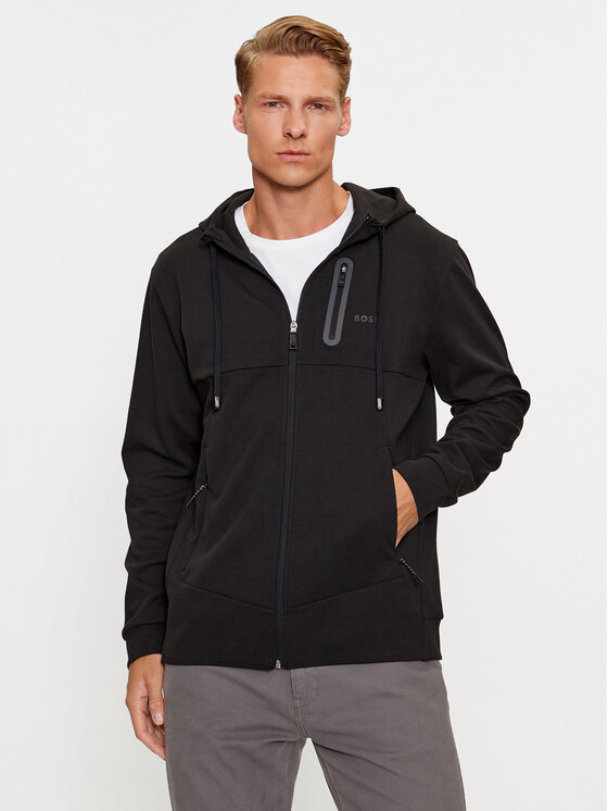 Boss Mikina Sariq 50493468 Čierna Regular Fit