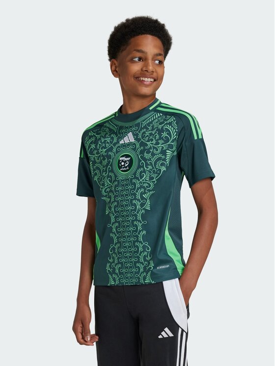 adidas adidas Koszulka techniczna Algeria 24 Away Jersey Zielony Regular Fit