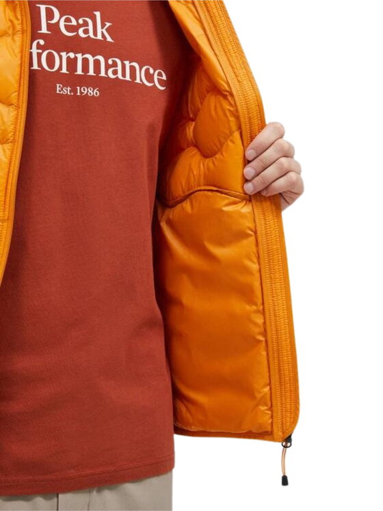 Peak Performance Peak Performance Kurtka przejściowa Helium Down Hood Jacket Pomarańczowy Standard Fit