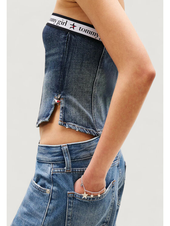 Tommy Jeans Tommy Jeans T-Shirt TOMMY GIRL DENIM TUB Μπλε Girl Fit
