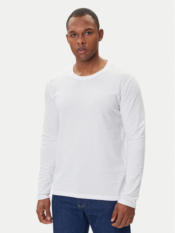 Jack&Jones Jack&Jones Majica dugih rukava Basic 12279538 Bijela Regular Fit