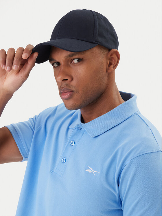 Reebok Reebok Tricou polo Breen RK25562CCM Albastru celest Regular Fit