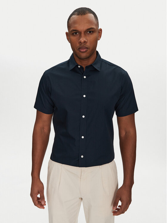 Jack&Jones Jack&Jones Krekls Joe 12195062 Tumši zils Slim Fit
