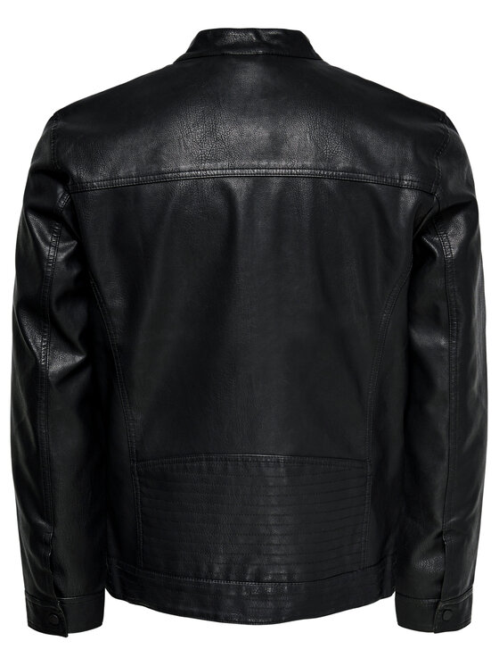 Only & Sons Only & Sons Giacca in similpelle Al 22011975 Nero Regular Fit