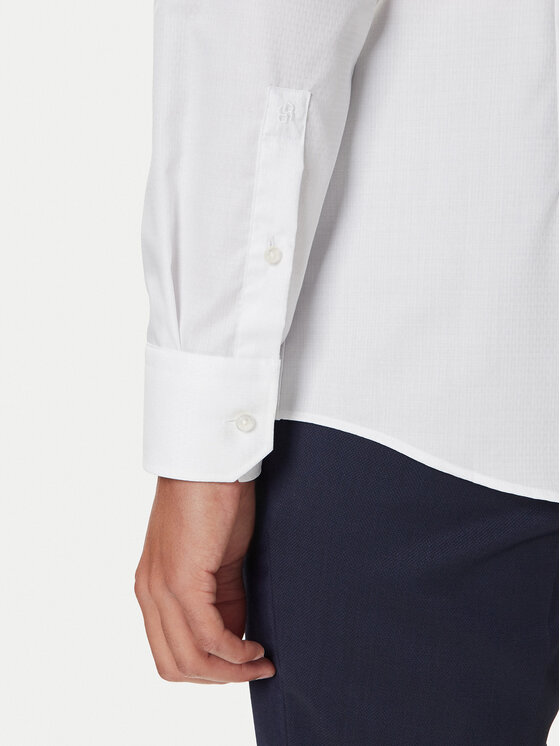 BOSS BOSS Koszula H-Hank 50550925 Biały Slim Fit