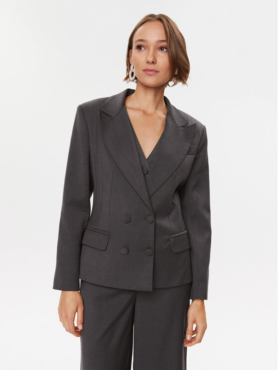 MVP Wardrobe MVP Wardrobe Sako Meda MVPI3GI087.BTE0175 Šedá Regular Fit