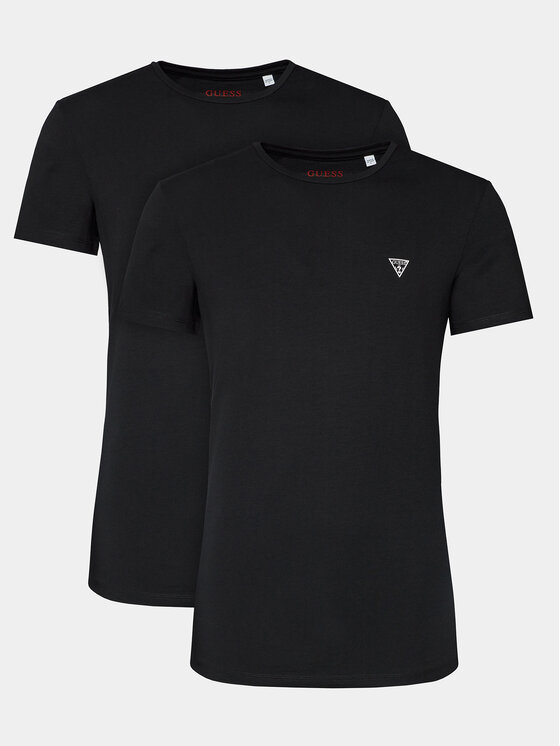 Guess Guess 2er-Set T-Shirts U97G02 KCD31 Schwarz Regular Fit