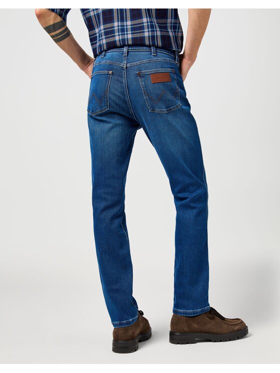 Wrangler Wrangler Jeansy LARSTON Niebieski Slim Fit