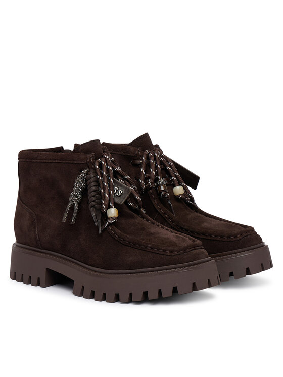 Guess Guess Зимни обувки FLFMAA SUE10 Тъмнокафяв