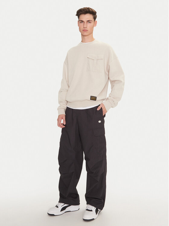 Champion Champion Spodnji del trenirke 220414 Črna Loose Fit