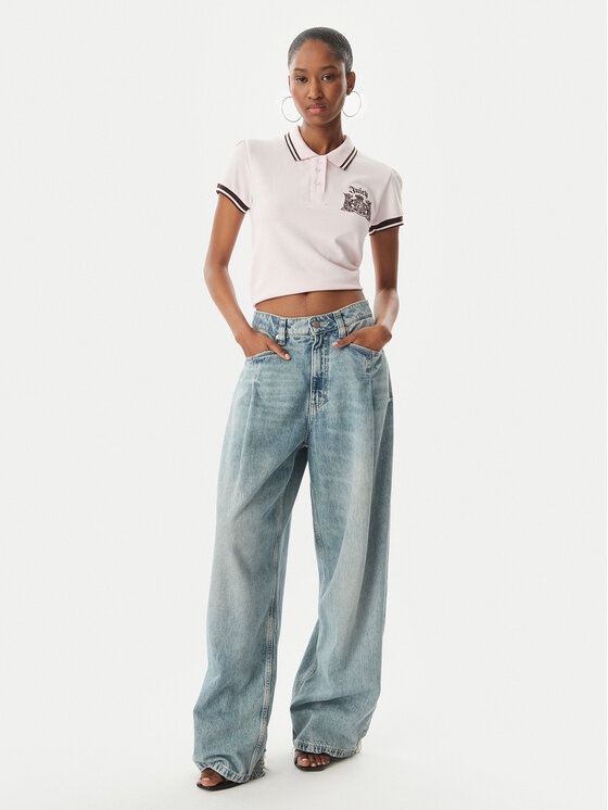 Juicy Couture Juicy Couture Polo Juicy Puff JCGCT126015 Rozā Slim Fit