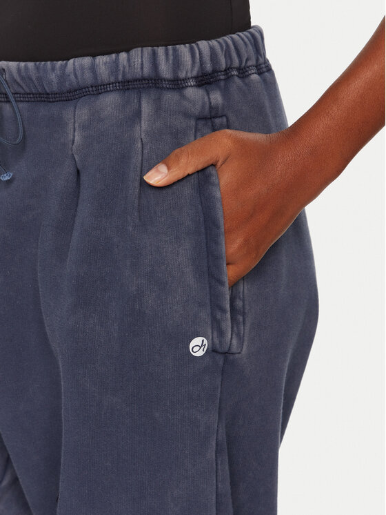 Deha Deha Teplákové kalhoty C12165 Tmavomodrá Loose Fit
