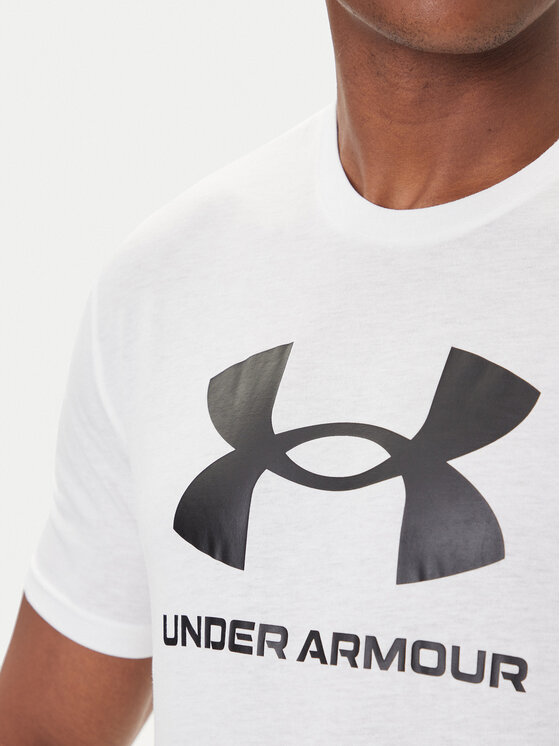Under Armour Under Armour T-Shirt Ua Sportstyle Logo Update Ss 1382911 Λευκό Loose Fit