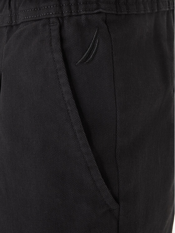 Nautica Nautica Pantalon scurți din material Rava NCC03970 Negru Relaxed Fit