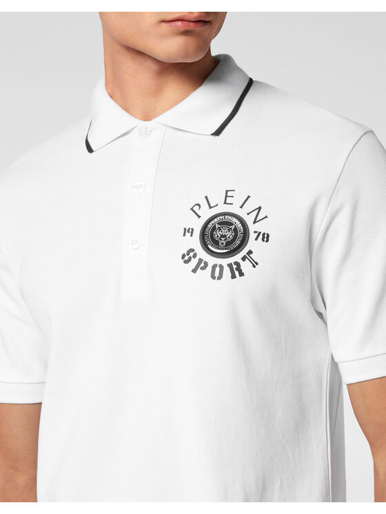 Plein Sport Plein Sport Polo 13033 Biały Slim Fit