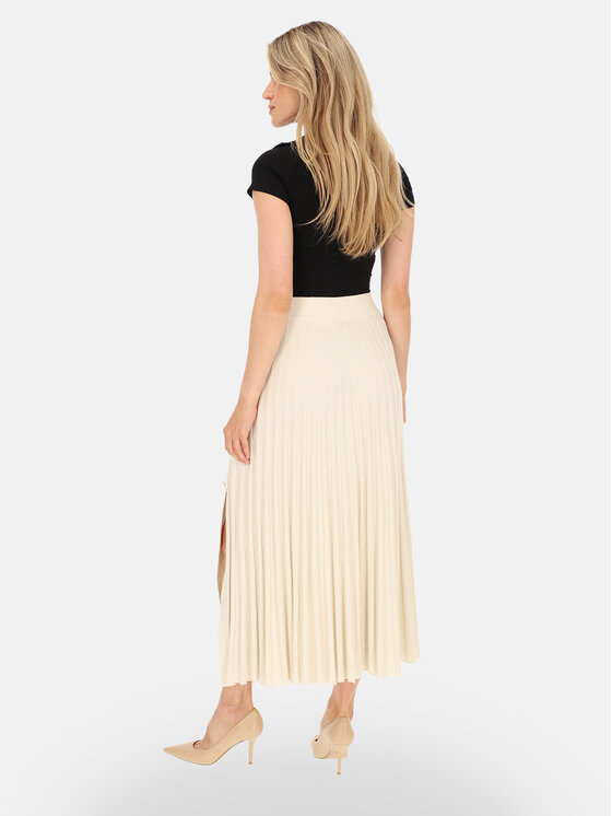 L’AF L’AF Spódnica maxi Aura Kremowy Regular Fit