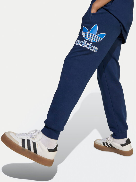 adidas adidas Spodnie dresowe Big Logo Execution JV8577 Granatowy Loose Fit