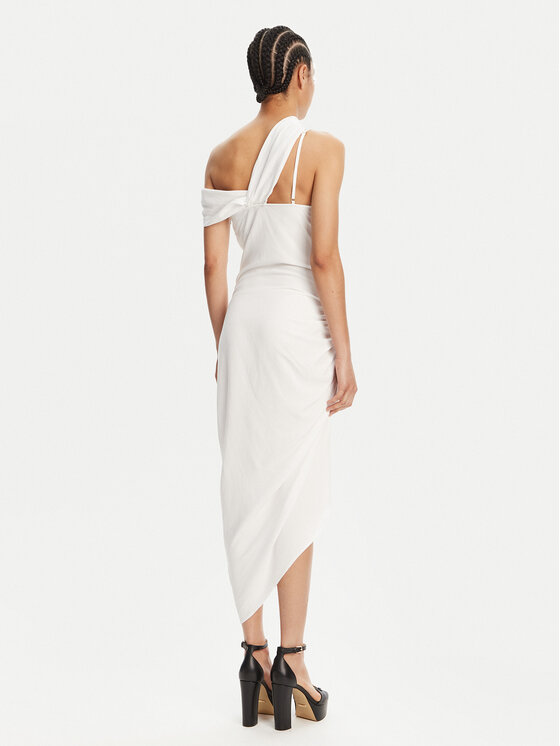 Versace Jeans Couture Versace Jeans Couture Kokteilinė suknelė 78HAO903 Balta Slim Fit