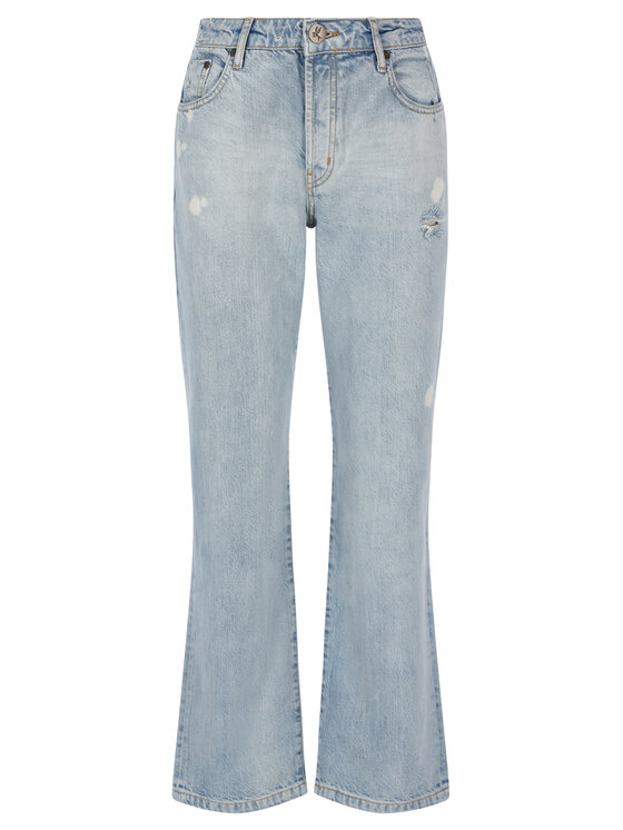 One Teaspoon One Teaspoon Jeansy Straight Fit Kansas Truckers 22929 Niebieski Regular Fit