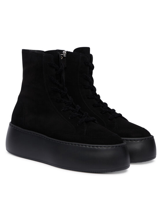 AGL AGL Šnurovacia obuv Vibe Lowboot D946512PJV Čierna