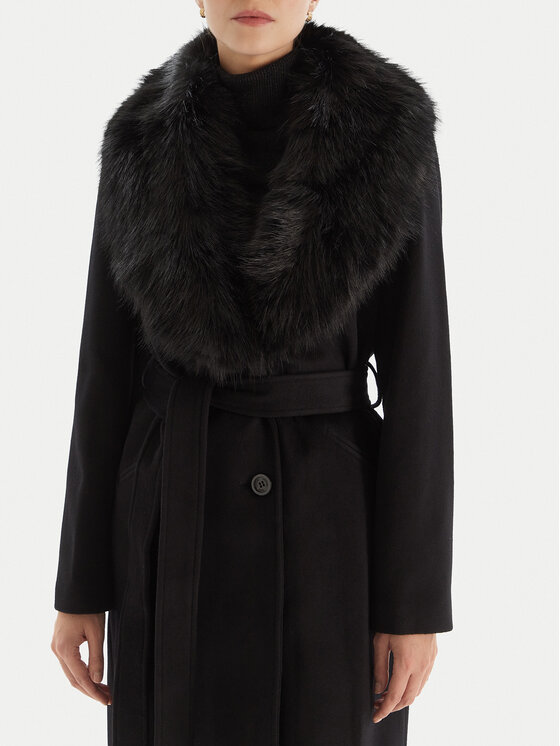 MICHAEL Michael Kors MICHAEL Michael Kors Płaszcz wełniany 77A7141M21 Czarny Regular Fit