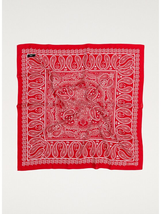 LEBRAND LEBRAND Chusta Bandana Czerwony