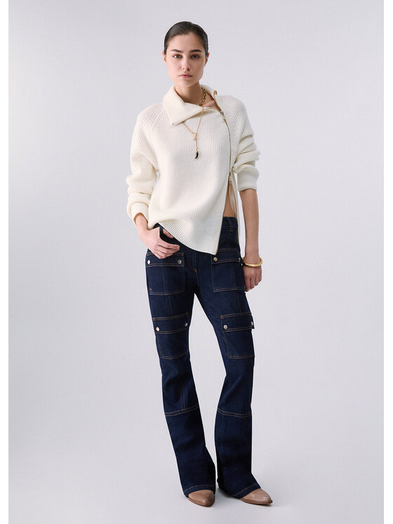 Liu Jo Liu Jo Cardigan WF6216MS05110701 Bianco Regular Fit