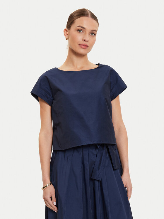 Weekend Max Mara Blúzka Parana 2425166021 Tmavomodrá Relaxed Fit