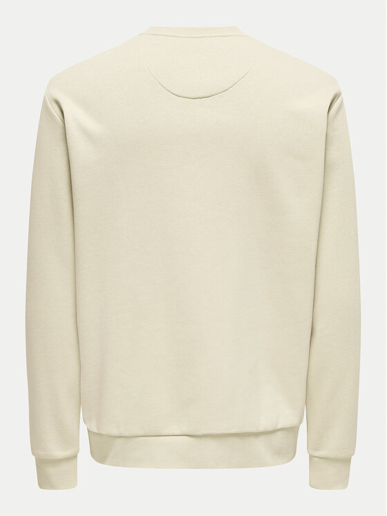 Only & Sons Only & Sons Суитшърт 22031838 Бежов Regular Fit