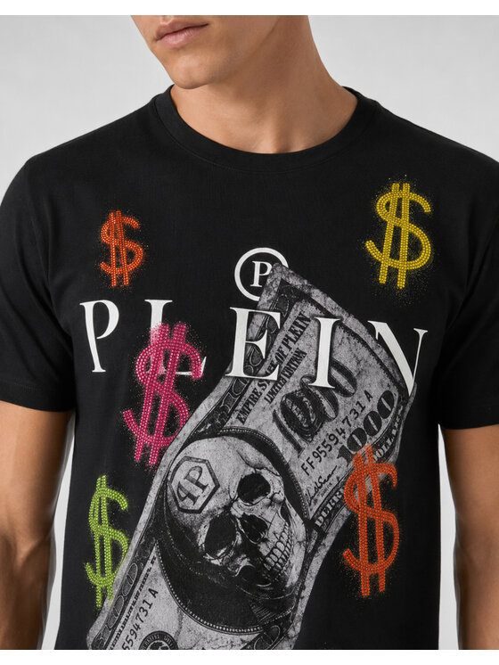 PHILIPP PLEIN PHILIPP PLEIN T-Shirt 31605 Černá Regular Fit